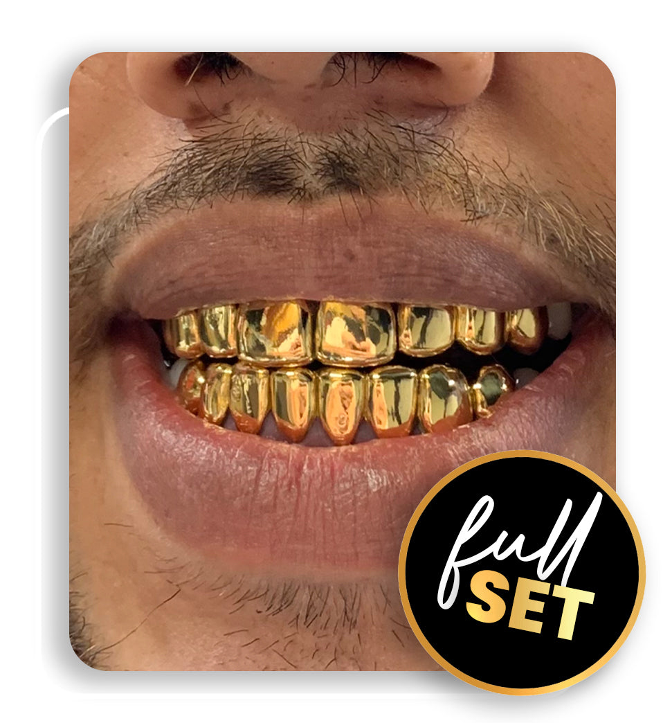 22K Gold Grill Full Set