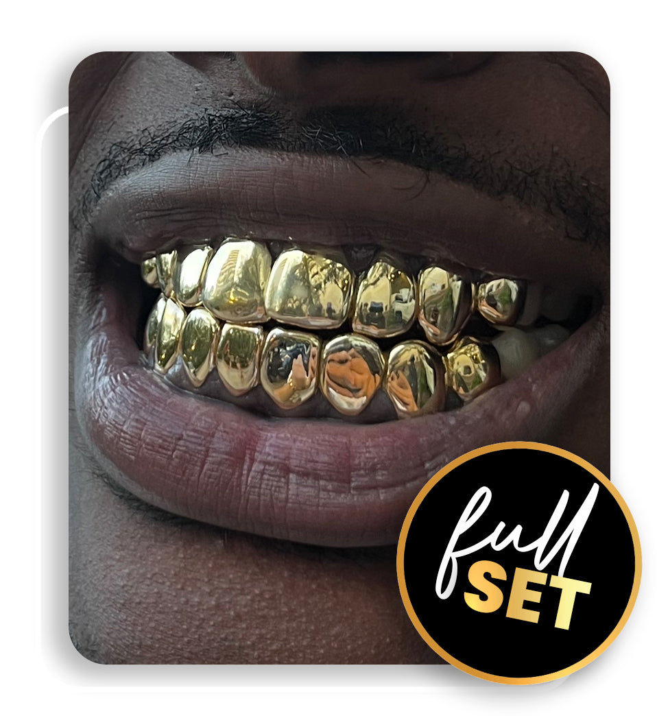 10K Gold Grillz Full Set
