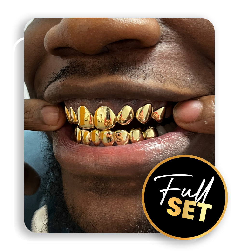 14K Gold Grillz Full Set